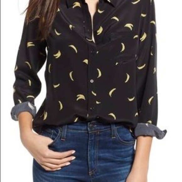 Rails Tops - Rails silk banana shirt
